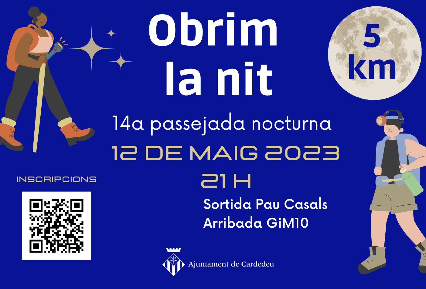 Obrim la nit, 14a passejada nocturna familiar. 12 de maig